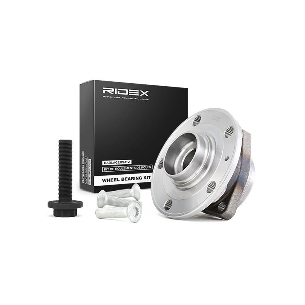 Wheel Bearing Kit Front Axle RIDEX 1K0498621 CruiseSpares