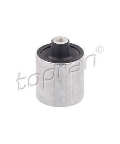 A close-up photograph of the TOPRAN 31126855743 control arm-trailing arm bush, ensuring a smooth and stable front axle.