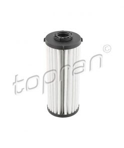A close-up photograph of the TOPRAN 0GC325183A hydraulic filter, vital for optimal automatic transmission performance.