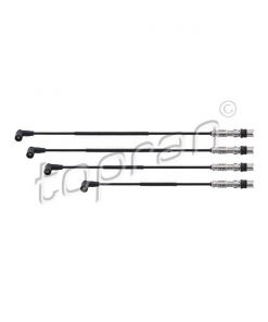 Close-up photograph of the TOPRAN 03F905409C ignition cable kit, essential for optimal engine performance.