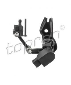 Close-up photograph of the TOPRAN 7L0616214D Sensor - Headlight Range Adjustment Right side of a vehicle.