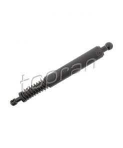 A close-up photograph of the TOPRAN 7L6827550N tailgate strut right, ensuring smooth closure of the vehicle's tailgate.