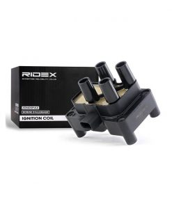 A close-up photograph of the Ignition Coil-RIDEX 1727629, ensuring optimal engine performance.