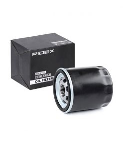 Close-up photograph of the Oil Filter - RIDEX 7B0115561A, essential for maintaining engine performance.
